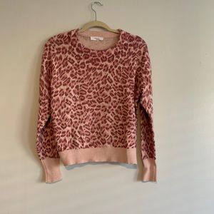 Elodie pink cheetah sweater